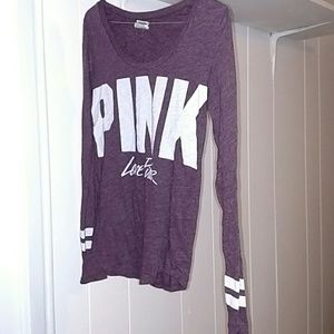 Victorias Secret Pink Long Sleeve Shirt